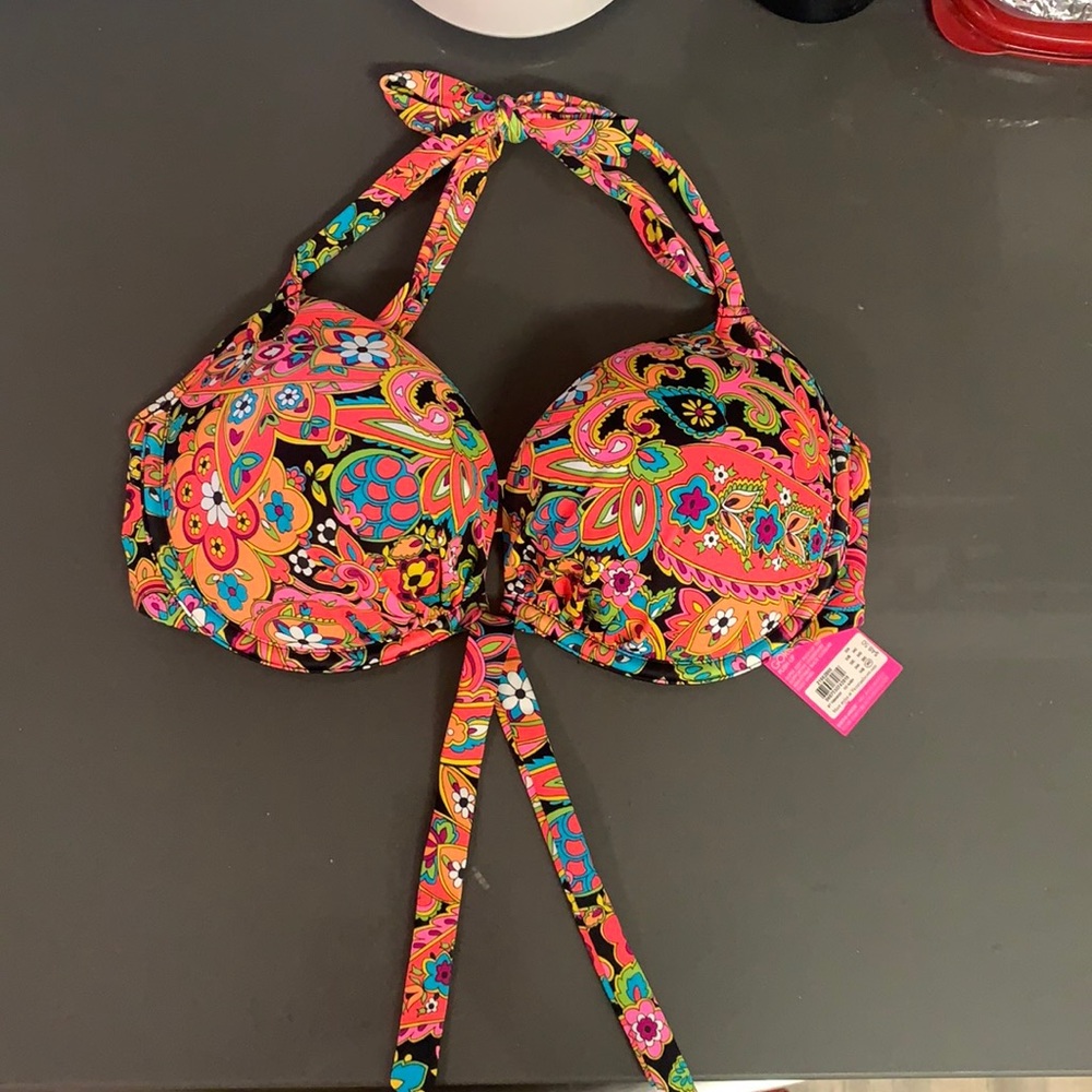 Victoria’s Secret beach sexy gorgeous push-up swim top multicolored w tags